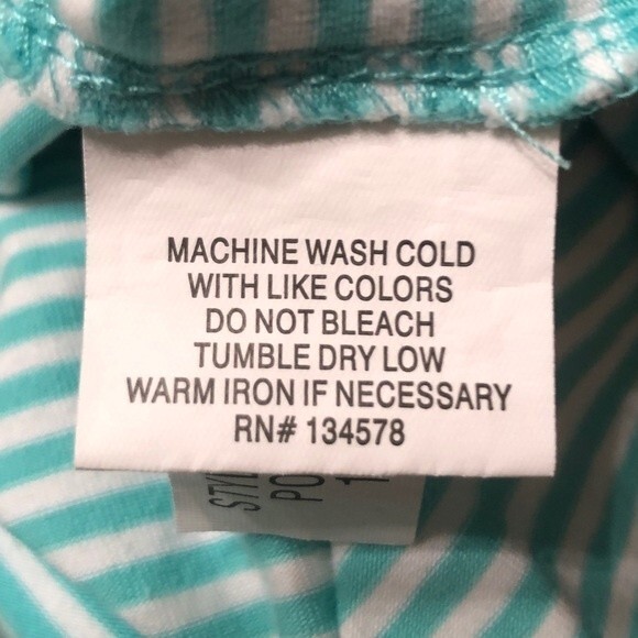 Vineyard Vines Sz S Off the Shoulder Mint White Stripe Dress - Picture 3 of 6